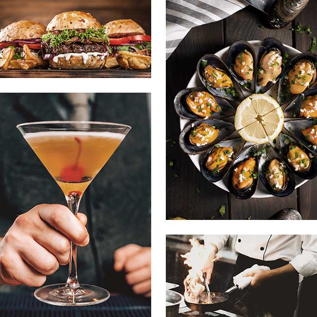 Compilation of gourmet foods prepared and served at the eclectic cuisine & lounge: Chefusion Restaurant and bar in Green Bay, Wisconsin Compilation of gourmet foods prepared and served at the eclectic cuisine & lounge: Chefusion Restaurant and bar in Green Bay, Wisconsin
